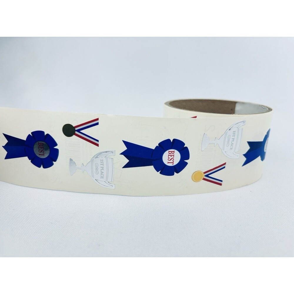 Vintage 1998 Best‎ Ribbon Mrs. Grossman's Stickers Roll Scrapbooking 1st Place